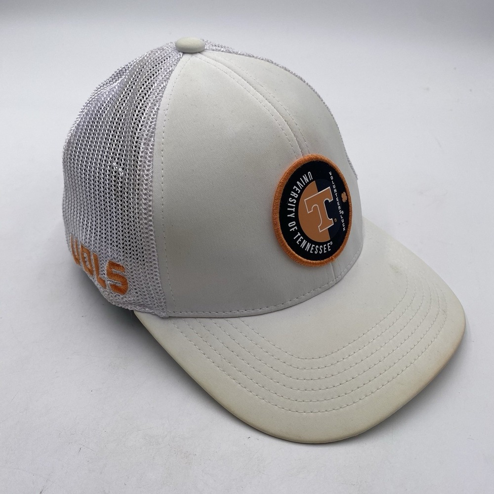 Tennessee Volunteers Hat SnapBack Trucker Mesh‎ White Black Clover Lucky VGC